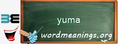 WordMeaning blackboard for yuma